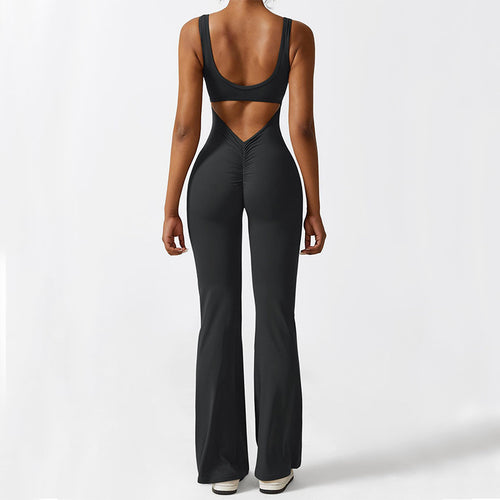 Selene Fit flared jumpsuit - side view