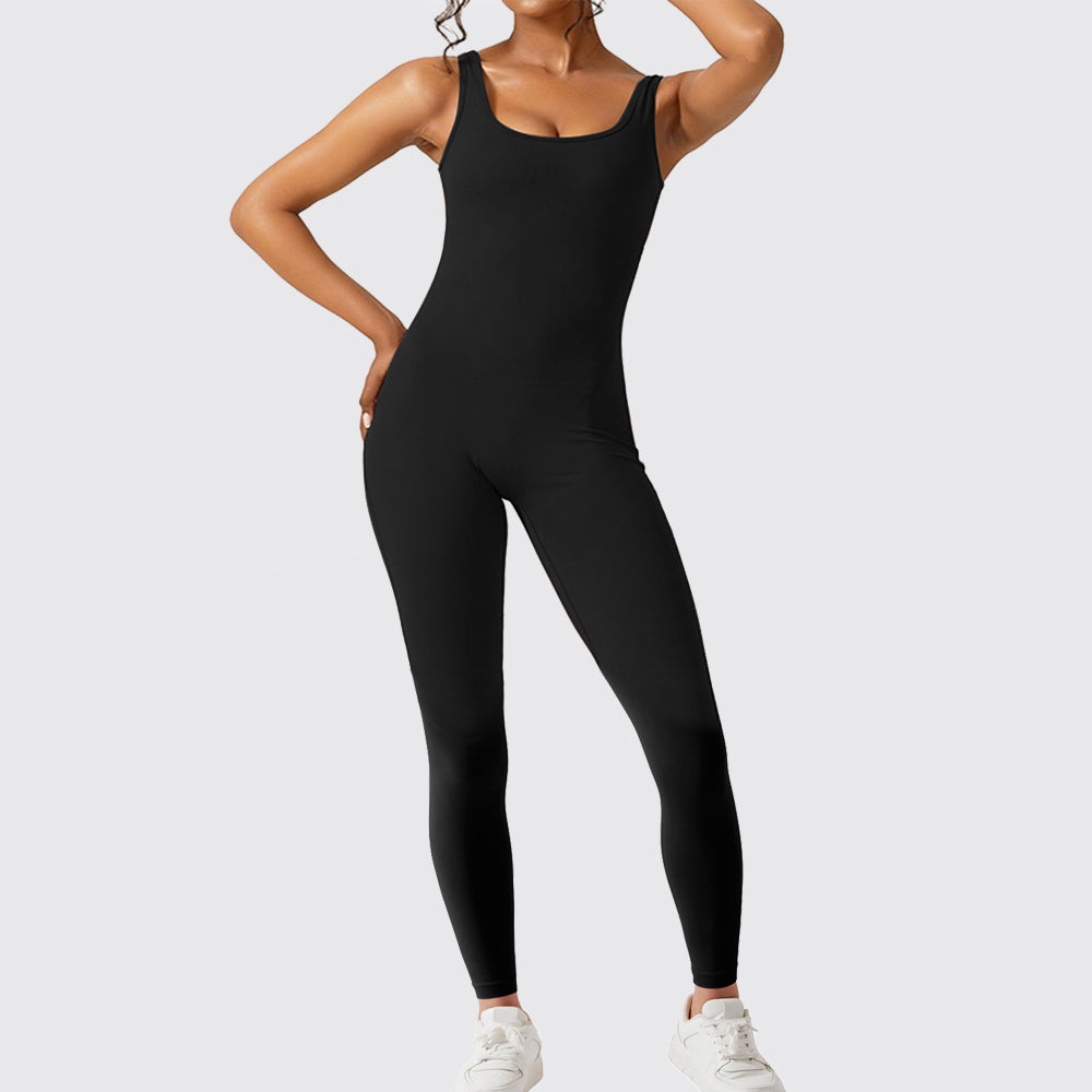 Selene Fit flared jumpsuit - back view