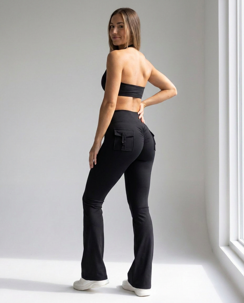 High-Waist Flared Pants