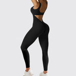 Selene Fit sleeveless flared jumpsuit - front view